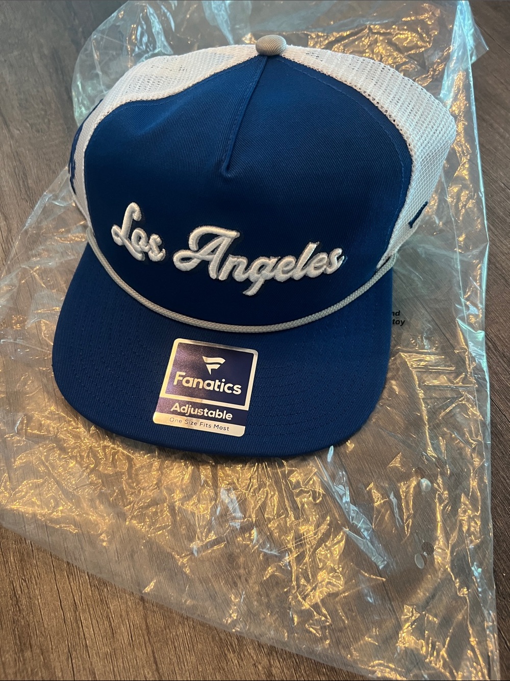 Fanatics Blue & White Los Angeles Trucker Cap